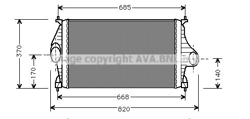 AVA QUALITY COOLING tarpinis suslėgto oro aušintuvas, kompresorius CN4081